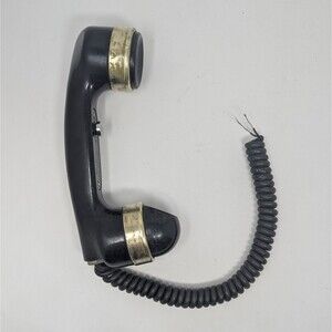 Vintage Sound Powered Handset US Navy Instrument Type H-203/U Brass Accents